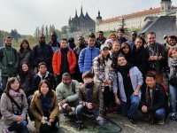 Our international students on a trip